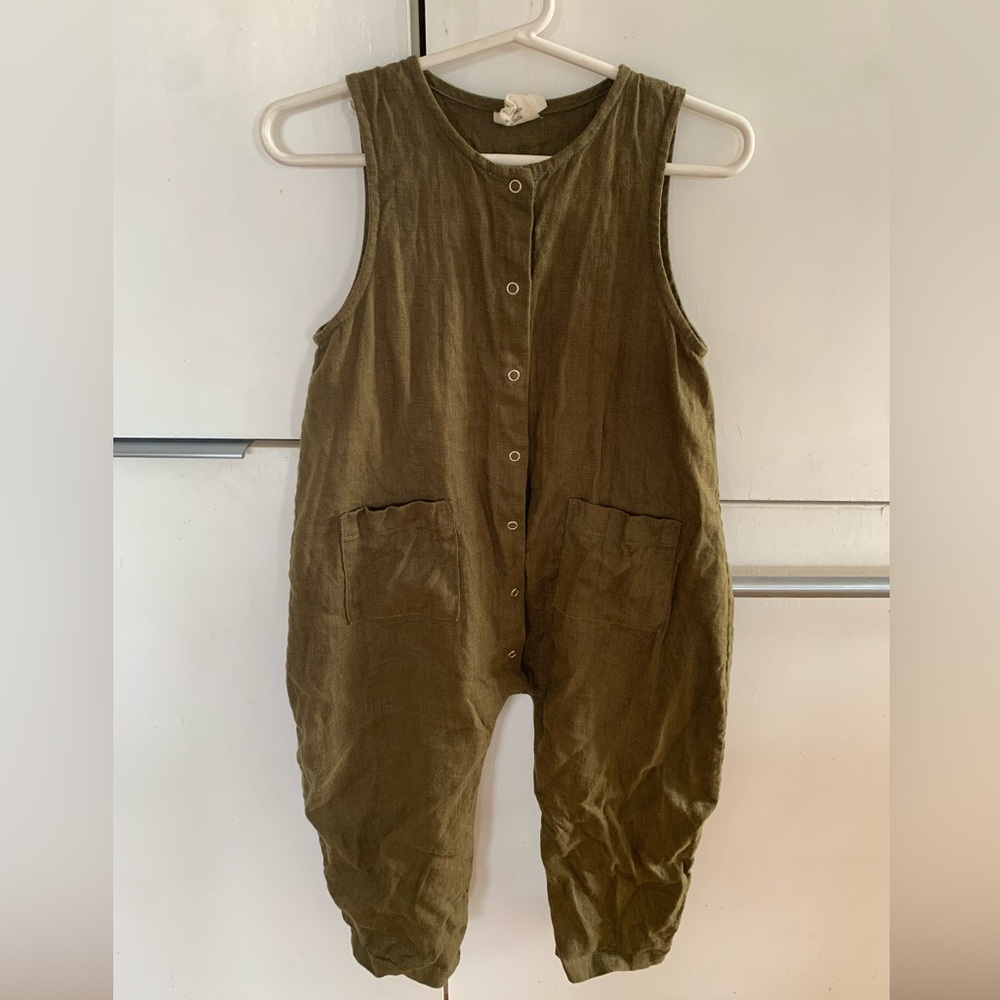 Red Creek Kids Linen June Jumpsuit 2-3T